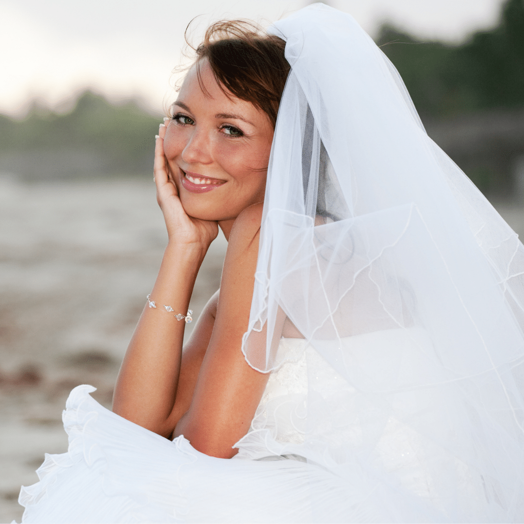 Blushing Beach Bride