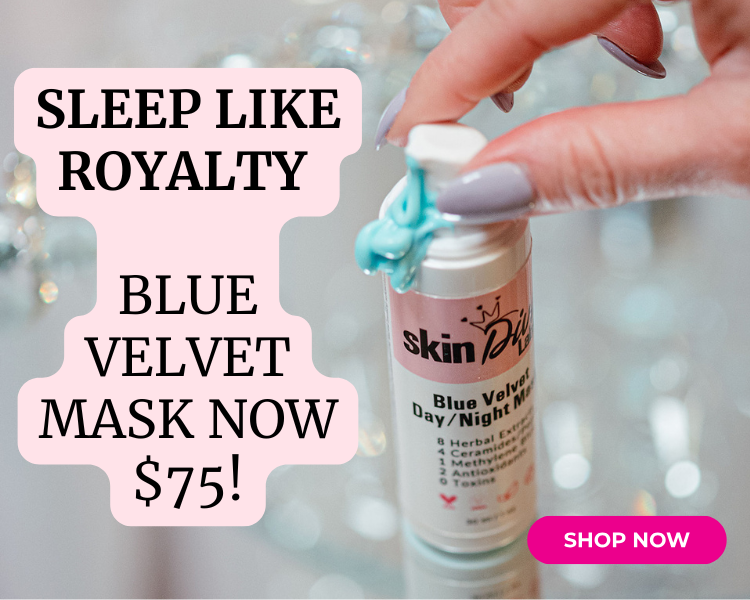 Sleep Like Royalty Blue Velvet Mask only $75