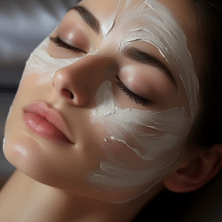 woman having a facial